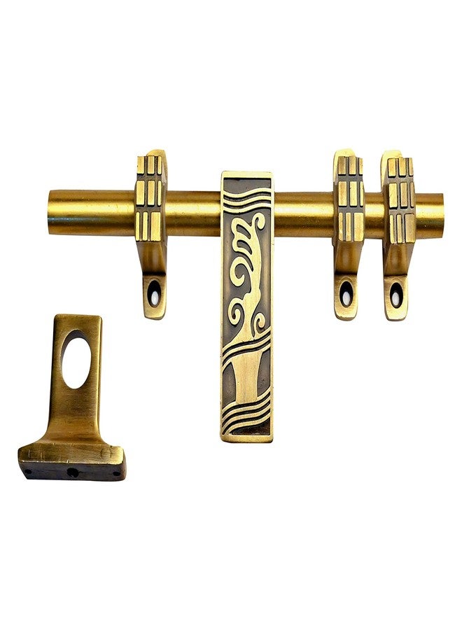 SNE Premium Flower Pot Design Door Kit Handle Door Fittings Kit with Stopper and Aldrop Full Set in Front and Back Side of Doors. - Image 3